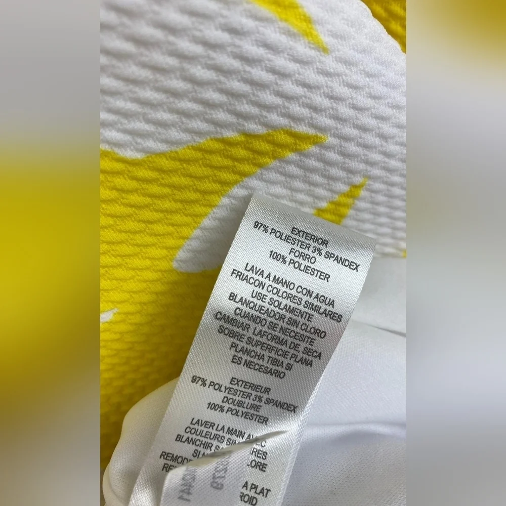 J. Howard dress Yellow and white‎ mini evening party cocktail feminine Size 18